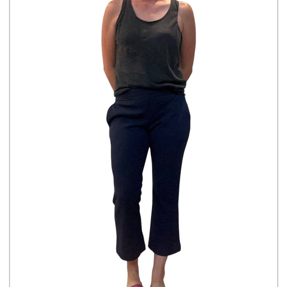 Grey by Jason Wu Navy Blue Cropped Trousers
